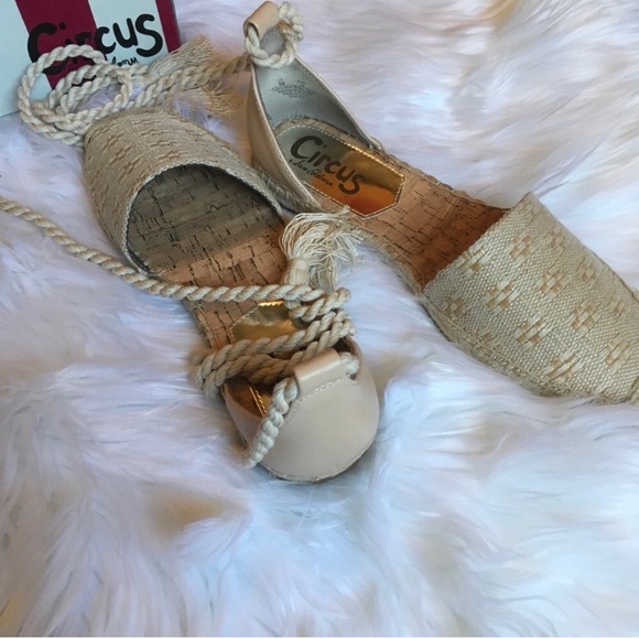 Sam Edelman Lenora Tie Up Espadrilles Sandals 9 - Picture 3 of 6